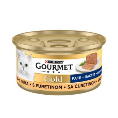 کنسرو گربه گورمت گلد پته با طعم بوقلمون – Gourmet Gold Pate with Turkey