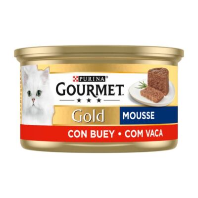 کنسرو گربه گورمت گلد پته طعم گوشت